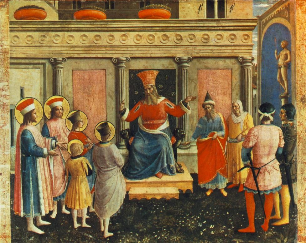 Fra Angelico Saint Cosmas and Saint Damian before Lisius